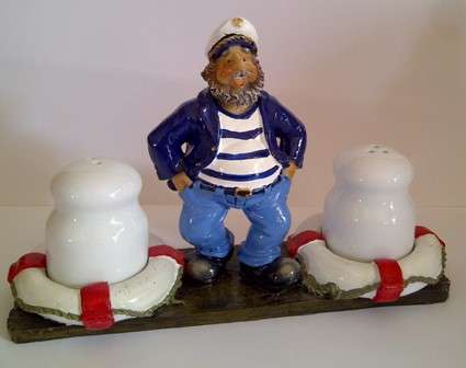 Gorgeous Sea Effect Salt & Pepper Holder