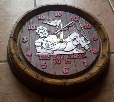 Vrystaat/Free State Mould Bar Clock