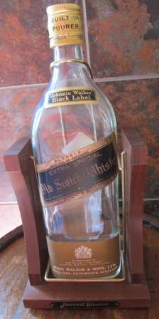 1974 Johnnie Walker Black Label 2lt Display Bottle on Stand