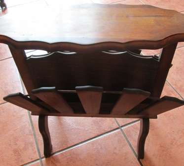 Vintage Quality Wooden Magazine Rack - Beautiful!!!!