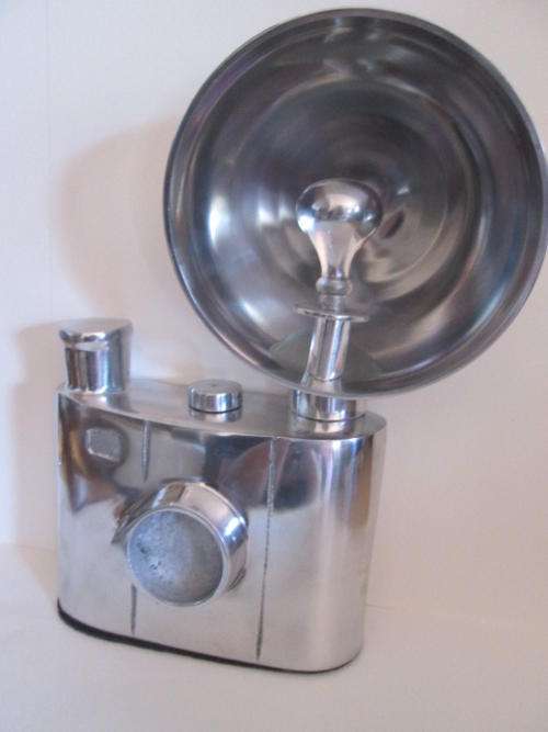 Nice Size Chrome Ornamental Replica of Vintage Flash Camera