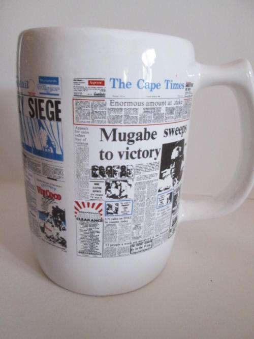 Crescent Ware Luipaardsvlei Newspaper Mug