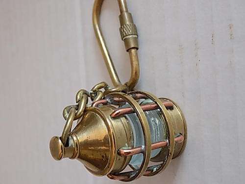 Small Brass Lantern Key Holder