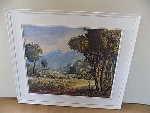 Original Deep Oil Painting of Mountain Track by GEYSER