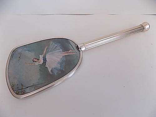 Gorgeous Art Print of Ballerina Metal Hand Held Mirror