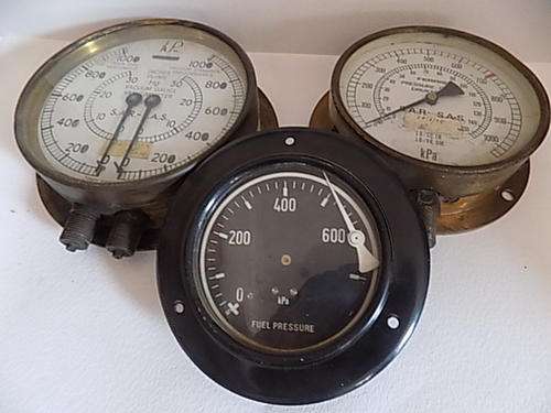 Vintage South African Railway Train Engine Gauges