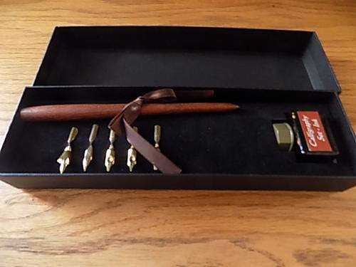 Stylish Calligraphy Ink Set in Black Box