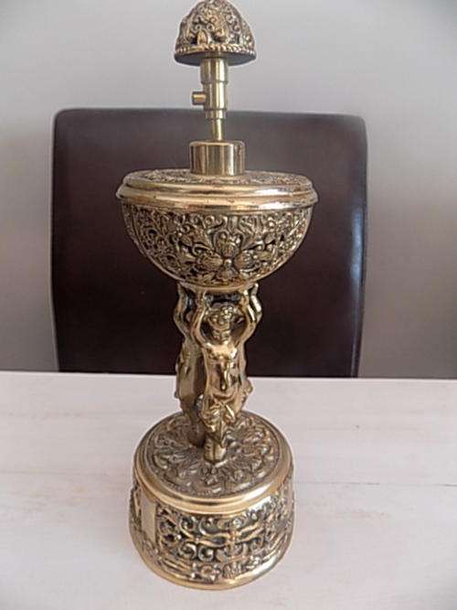 Stunning Gold Tone Filigree Musical Perfume/Scent Holder