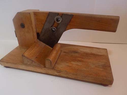 Old Wood & Metal Biltong Slicer