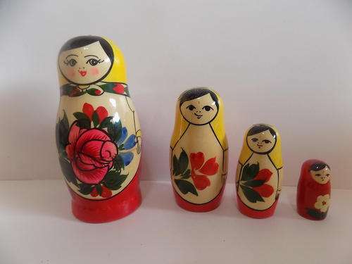 Decorative Wooden Russian Doll Set