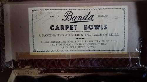Vintage Banda Carpet Bowls - Made in England
