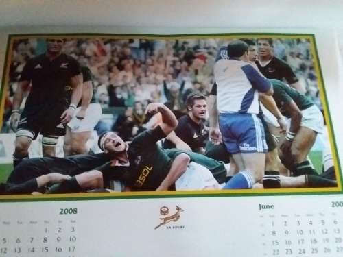 Springbok Rugby Calendar 2008