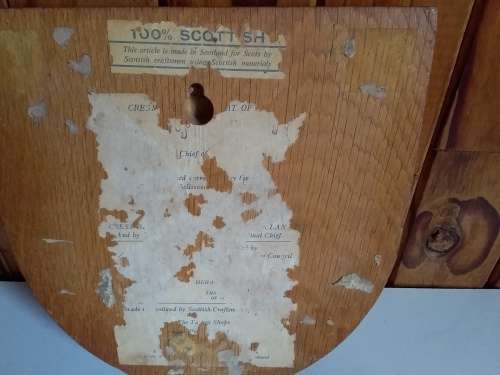 Authentic Vintage Scottish Crest Plaque