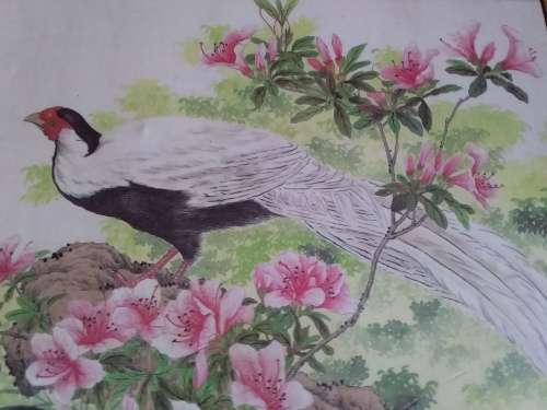 Lovely Laminated Double Sided Oriental Scene