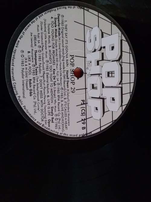 Pop Shop 29 Vinyl LP 1985