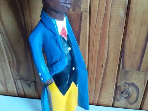Carved Wooden `Dumb` Waiter Figurine