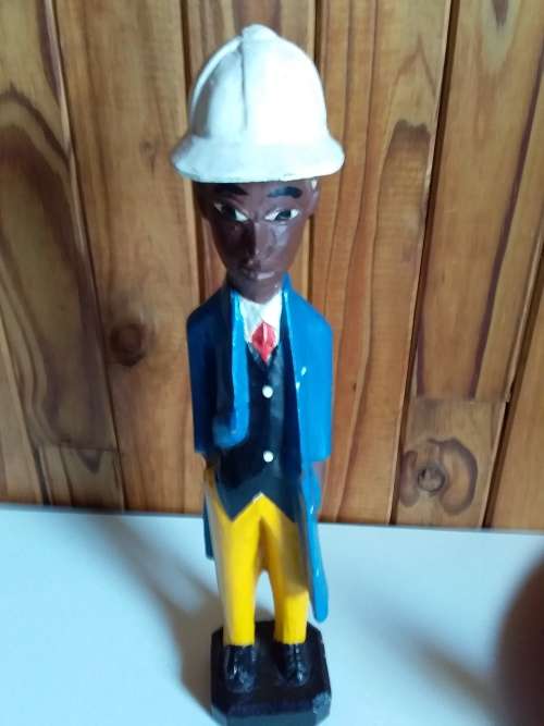 Carved Wooden `Dumb` Waiter Figurine