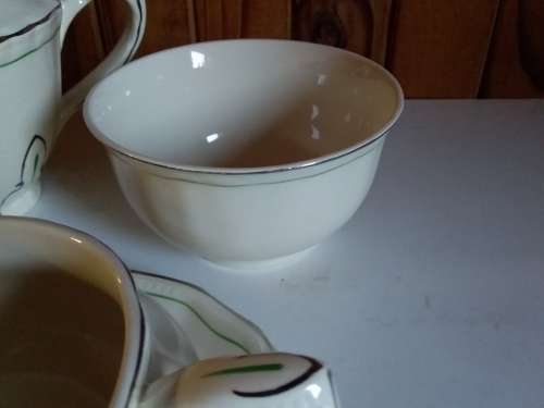 Vintage Alfread Meakin Tea Pot, Sugar Bowl, Milk Jug and Gravy Boat with Dish
