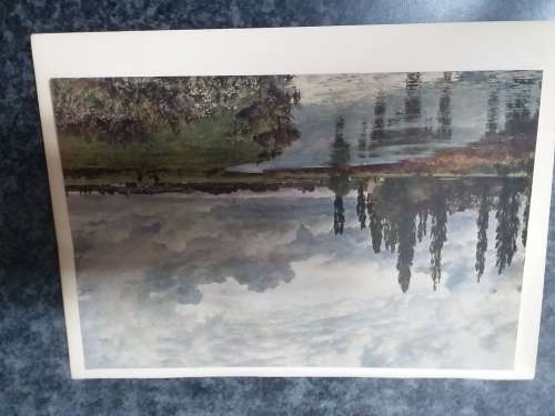 Poplars in a Thames Valley - Sir Alfred East 1849 - 1913 Plate