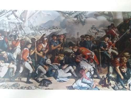 The Death of Nelson - Daniel Maclise 1806-1870 Plate