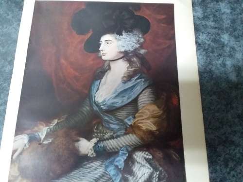 Portrait of Mrs Siddons - Thomas Gainsborough 1727-1788 Plate