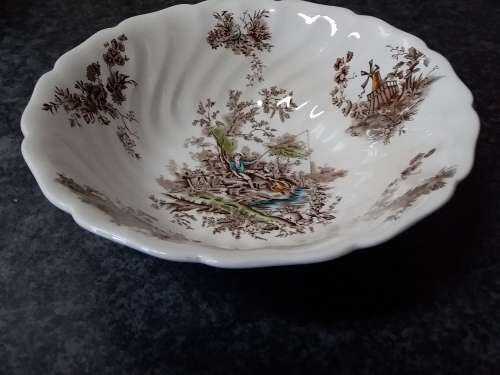 Vintage Johnson Bros Pastorale Toile de Jouy Bowl