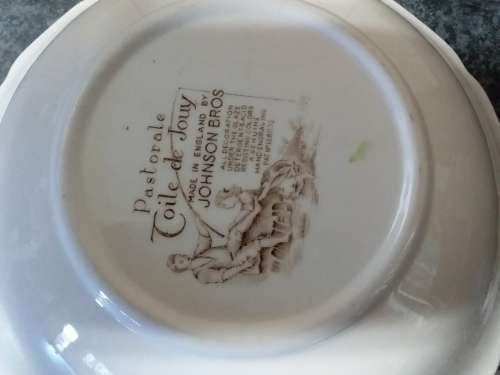 Vintage Johnson Bros Pastorale Toile de Jouy Bowl
