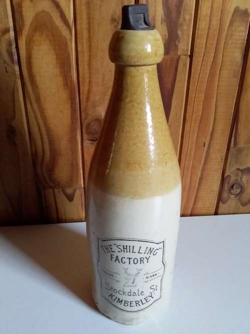 Vintage Stoneware Breweries Bottle