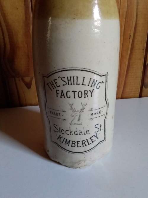 Vintage Stoneware Breweries Bottle