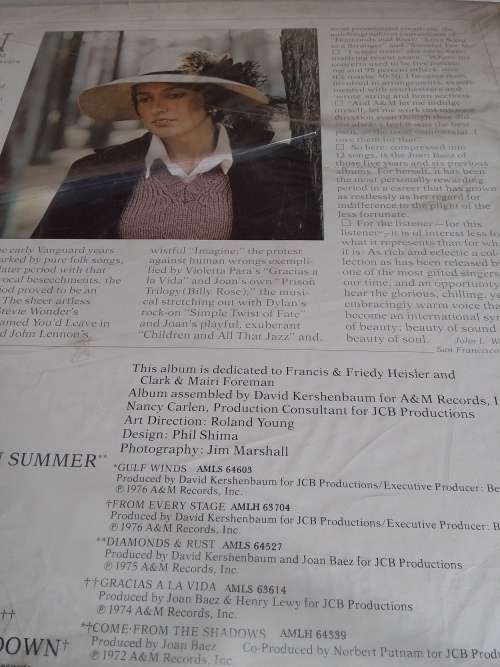 The Best of Joan Baez Vinyl LP 1978