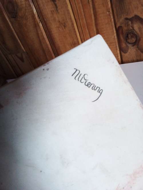 Pyramid Stoneware Sculpture with Lid - Signed by Artist