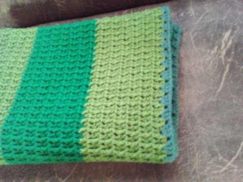 Hand Croquered Wool Blanket 130cm x 94cm