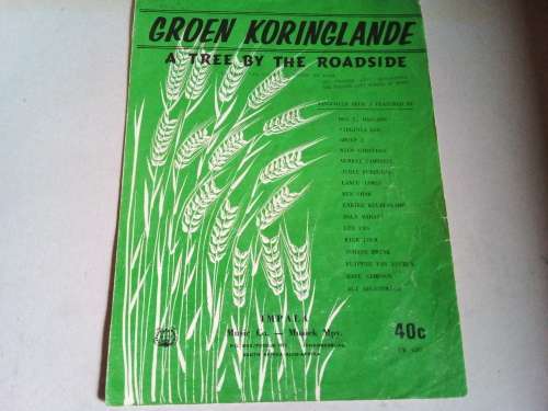 1968 Music Sheet - Groen Koringlande