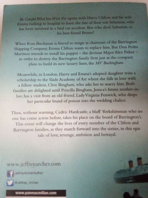 Jeffrey Archer  - Be Careful What You Wish For