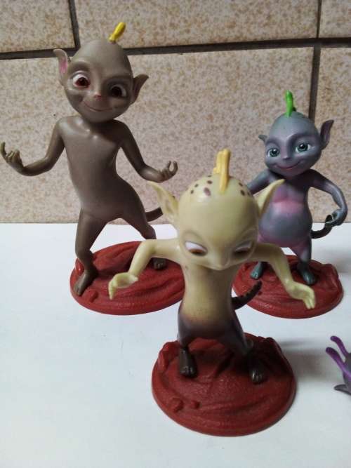 Five Cadbury Martian Figurines