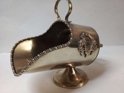 Vintage Decorative Silver Plate Scoop with Markings