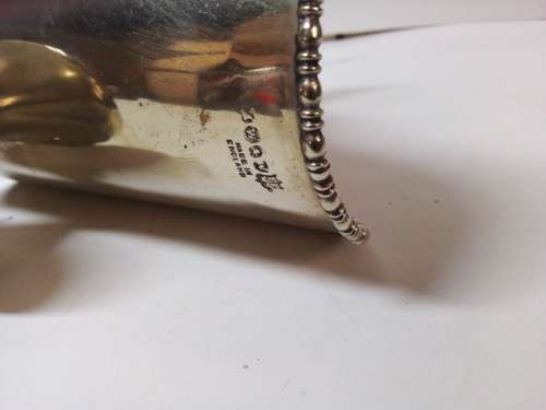 Vintage Decorative Silver Plate Scoop with Markings