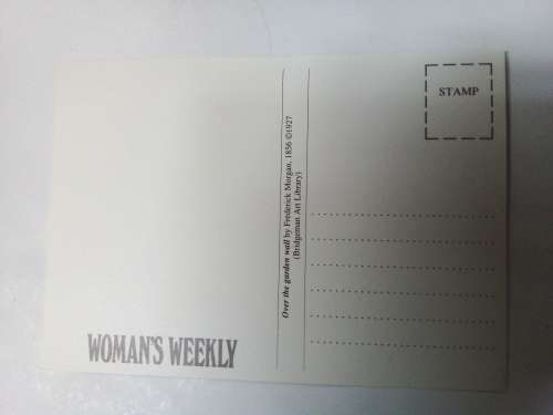 Woman`s Weekly `Over the Garden Wall` Postcard