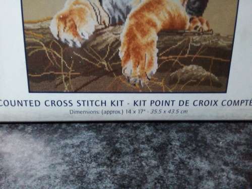 DMC Cotton Cross Stich Pack. 35.5cm x 43.5cm