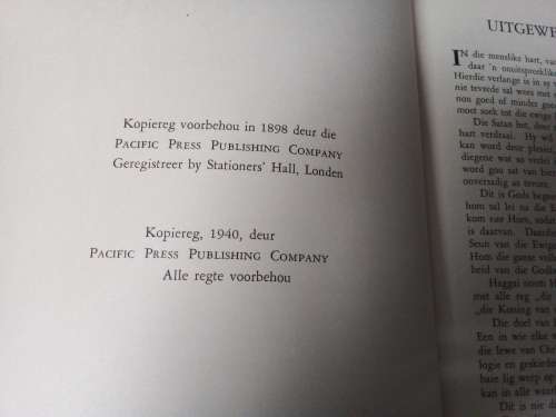 Die Koning van die Eeue 1940 Uitgawe