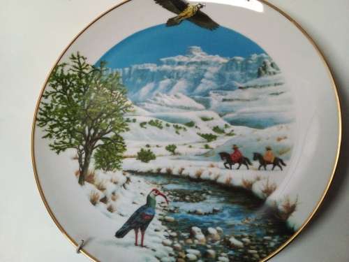 Large Heritage Collection `Winter in the Drakensberg` Plate