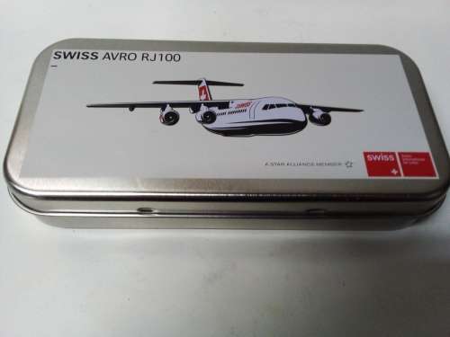 As New Swiss Airlines Travel Kit in Tin