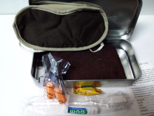 As New Swiss Airlines Travel Kit in Tin