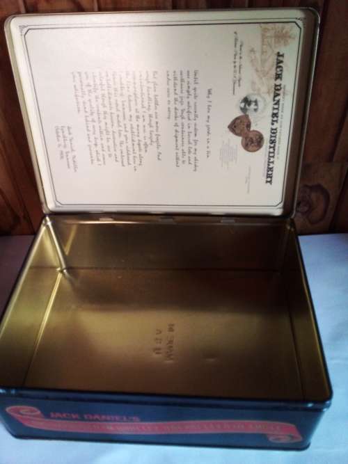 Jack Daniels Whiskey Tin. Made in USA