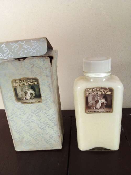 Vintage Yardley of London Bottle with Bath Salts