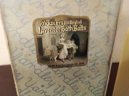 Vintage Yardley of London Bottle with Bath Salts