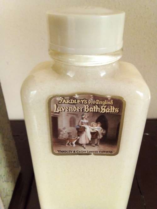 Vintage Yardley of London Bottle with Bath Salts