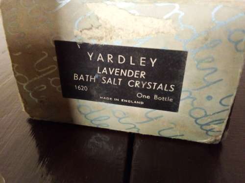 Vintage Yardley of London Bottle with Bath Salts