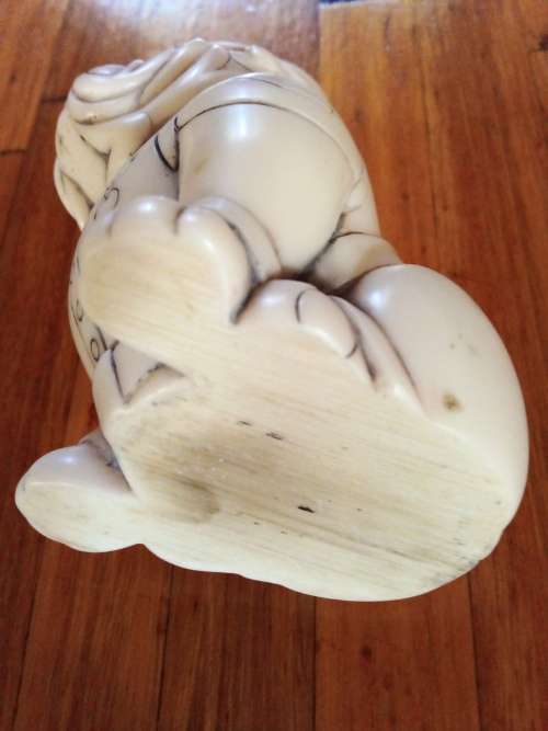 John Biccard Bobby Bulldog Crushed Marble Figurine