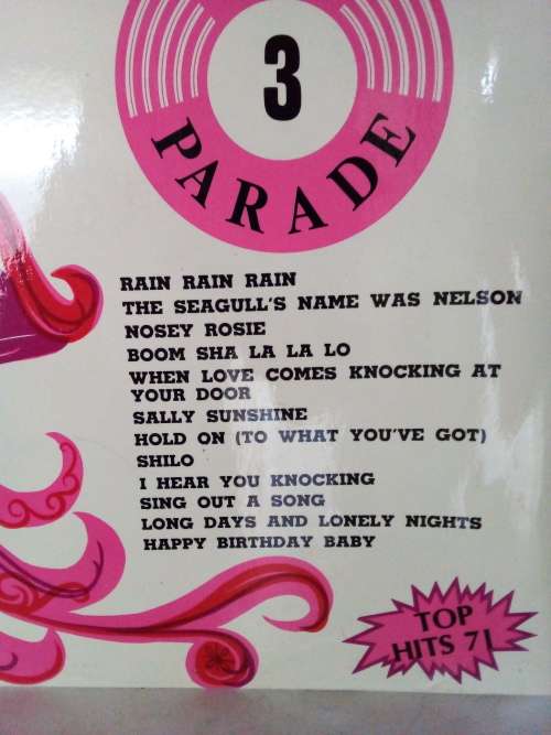 1971 Springbok Hit Parade 3 Vinyl LP